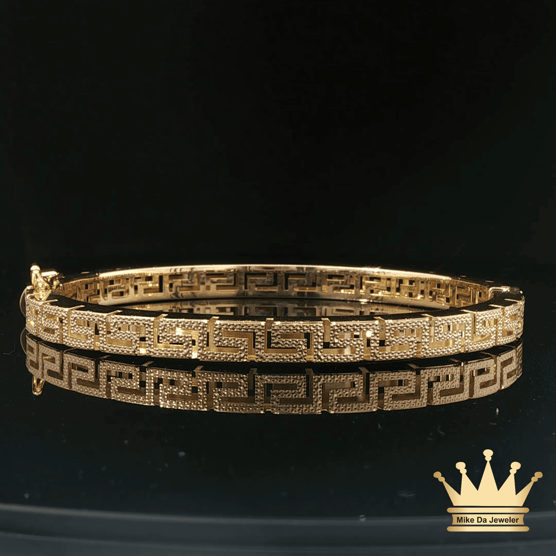 18K Gold Fashion Bracelet – Greek Key Design