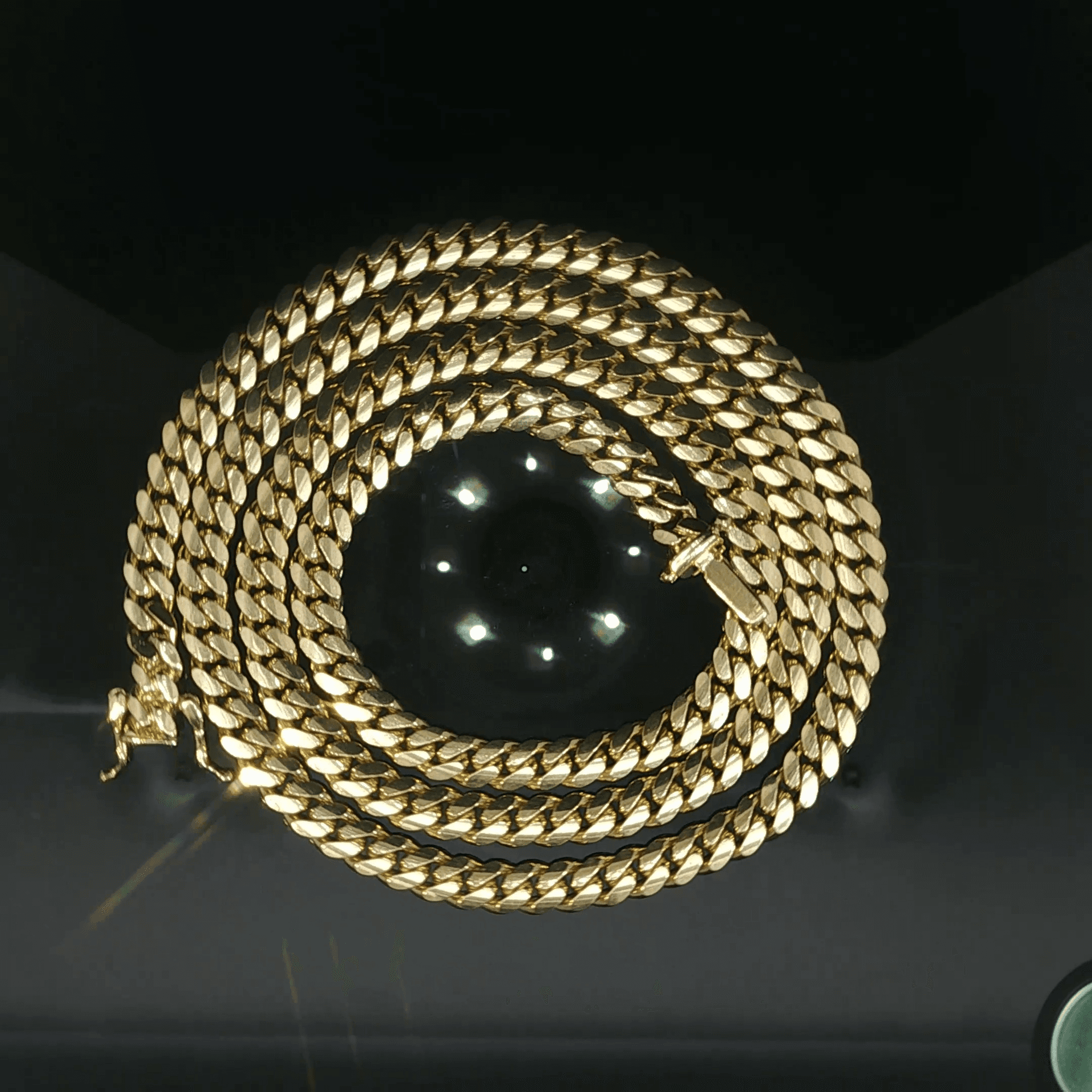14k Classic Yellow Gold Cuban Link Chain 22" 5mm