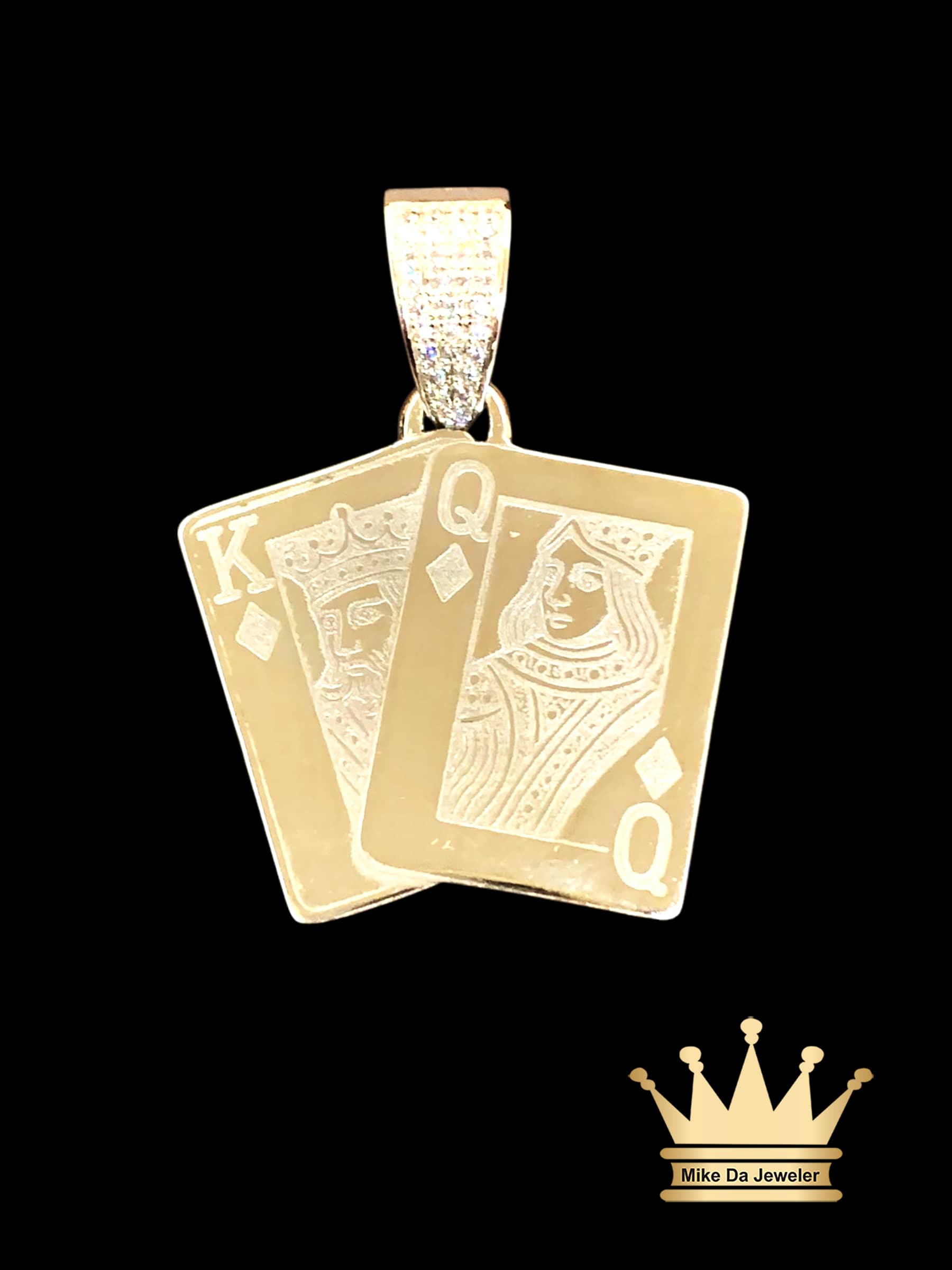 Silver 925 Handmade King and Queen Charm