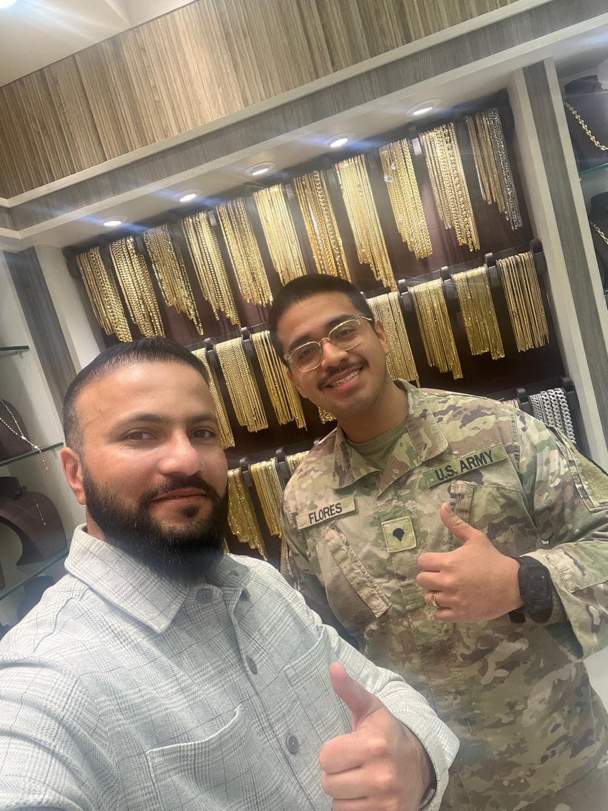 MikeDaJeweler with US Army soldier