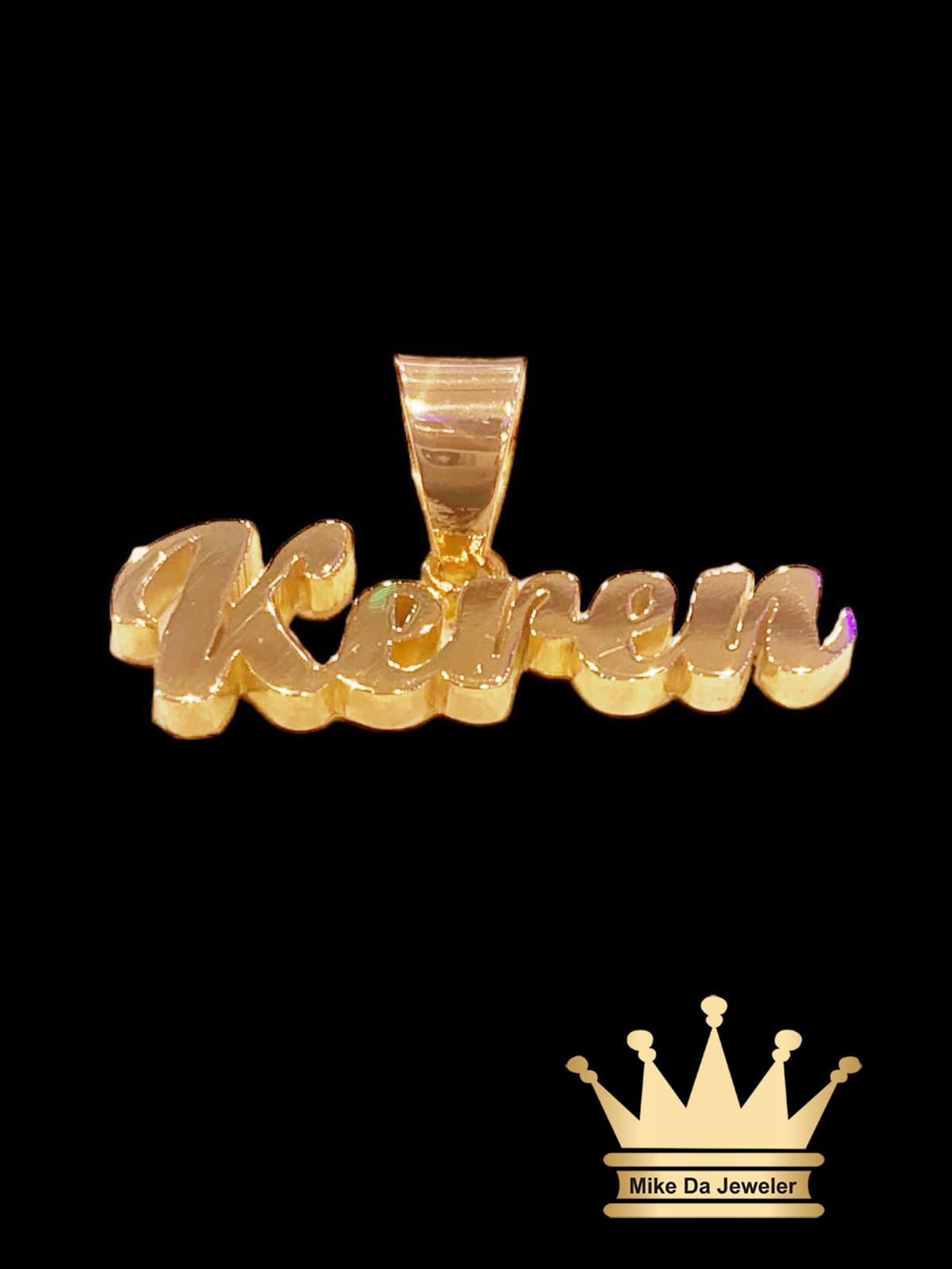18K Handmade Cutout Customized Pendant
