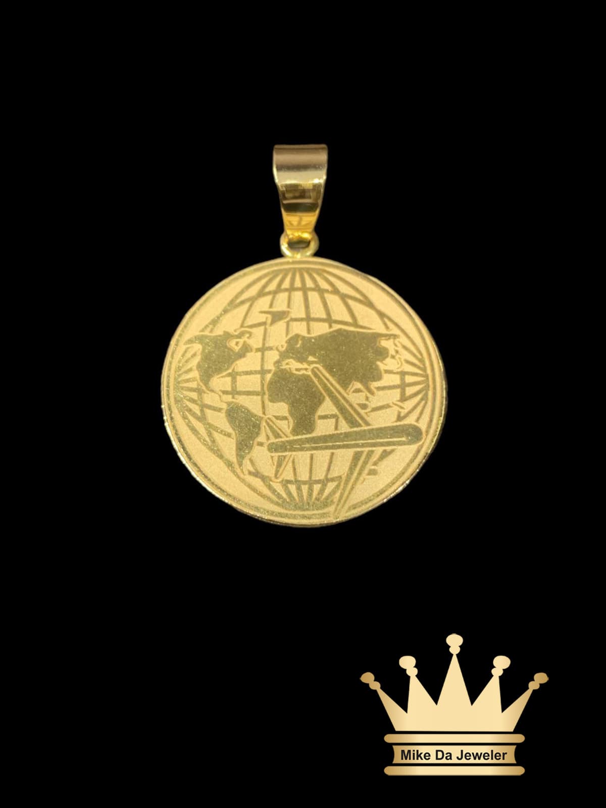 18K Handmade Globe Pendant