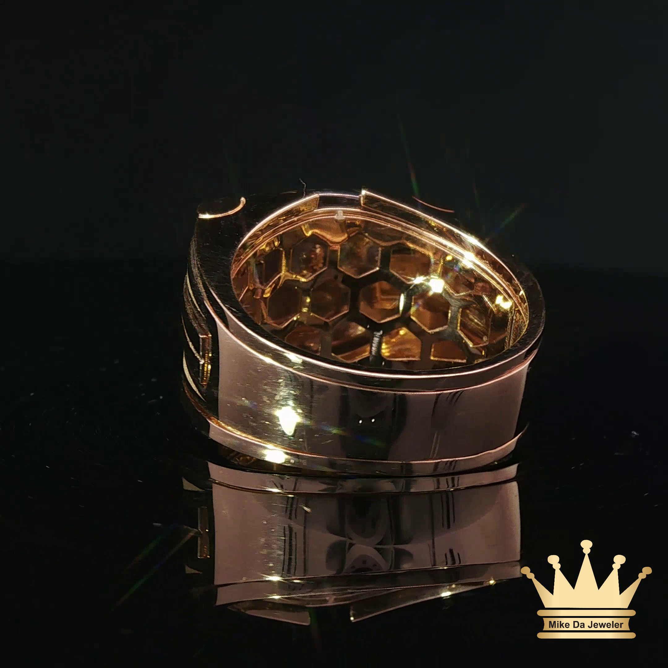 18K Gold Men's Horse Ring
