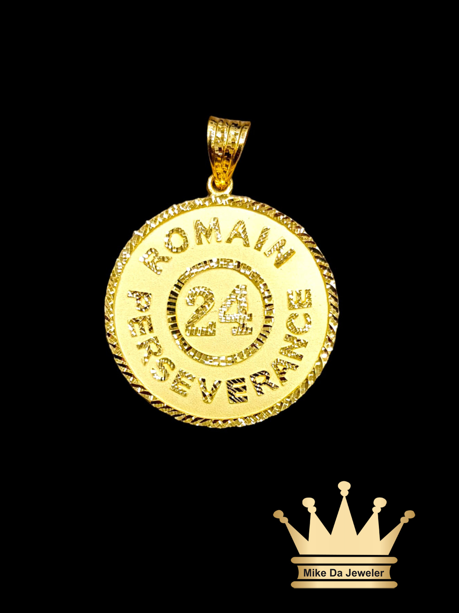 18K Gold Custom Made Pendant