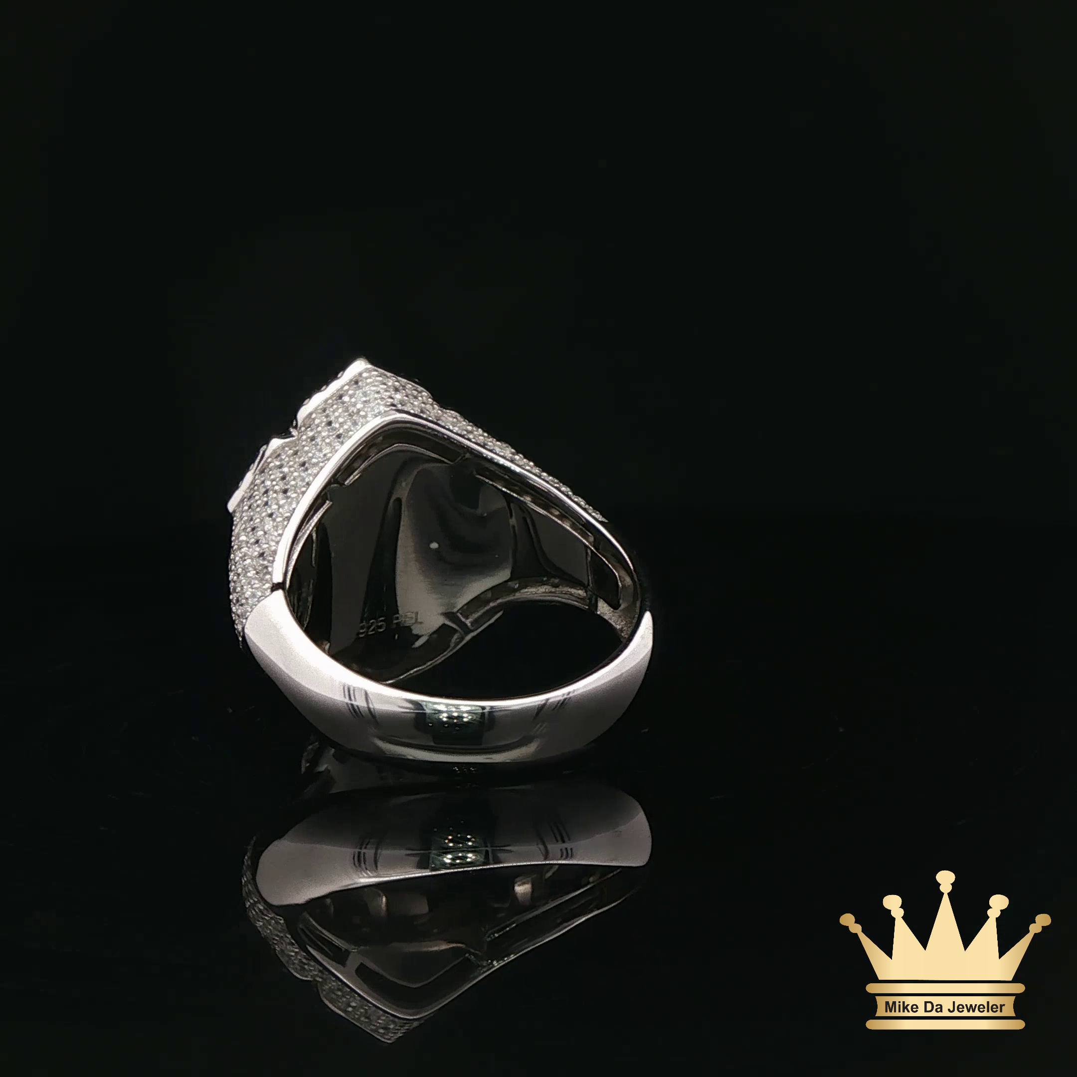 Crystal Cross Style Men's Ring