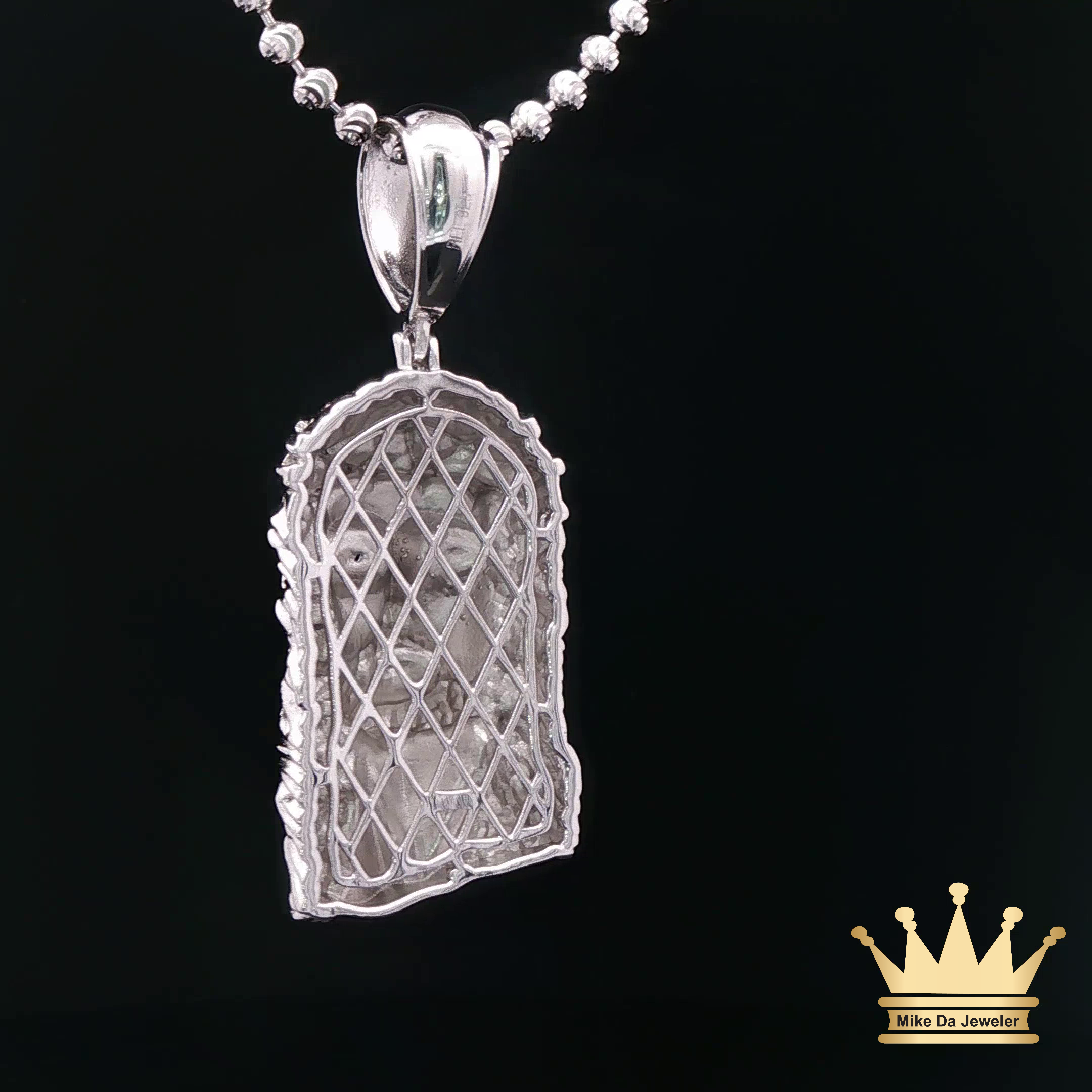 Sterling Silver Jesus Head Pendant Religious Jewelry