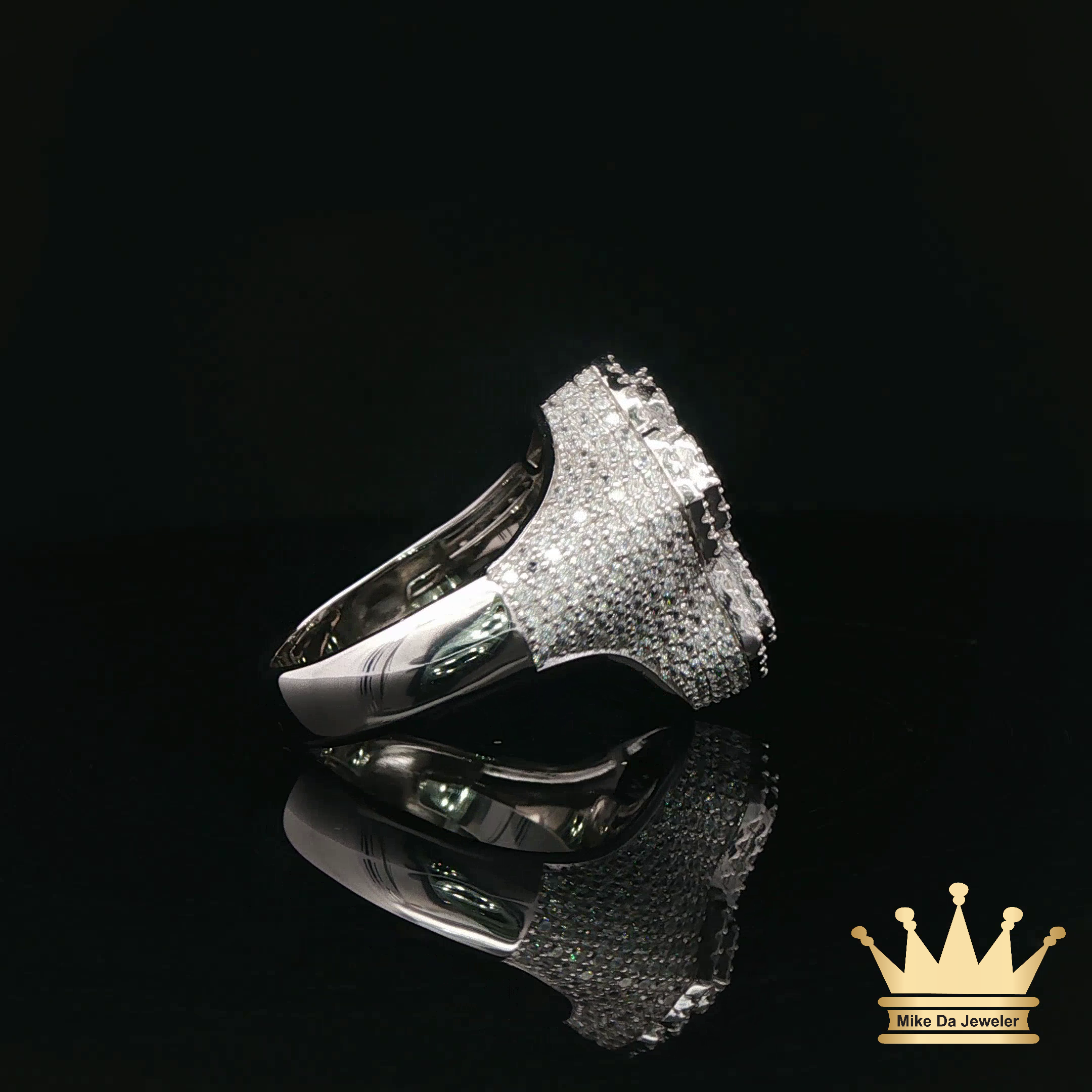 Crystal Cross Style Men's Ring