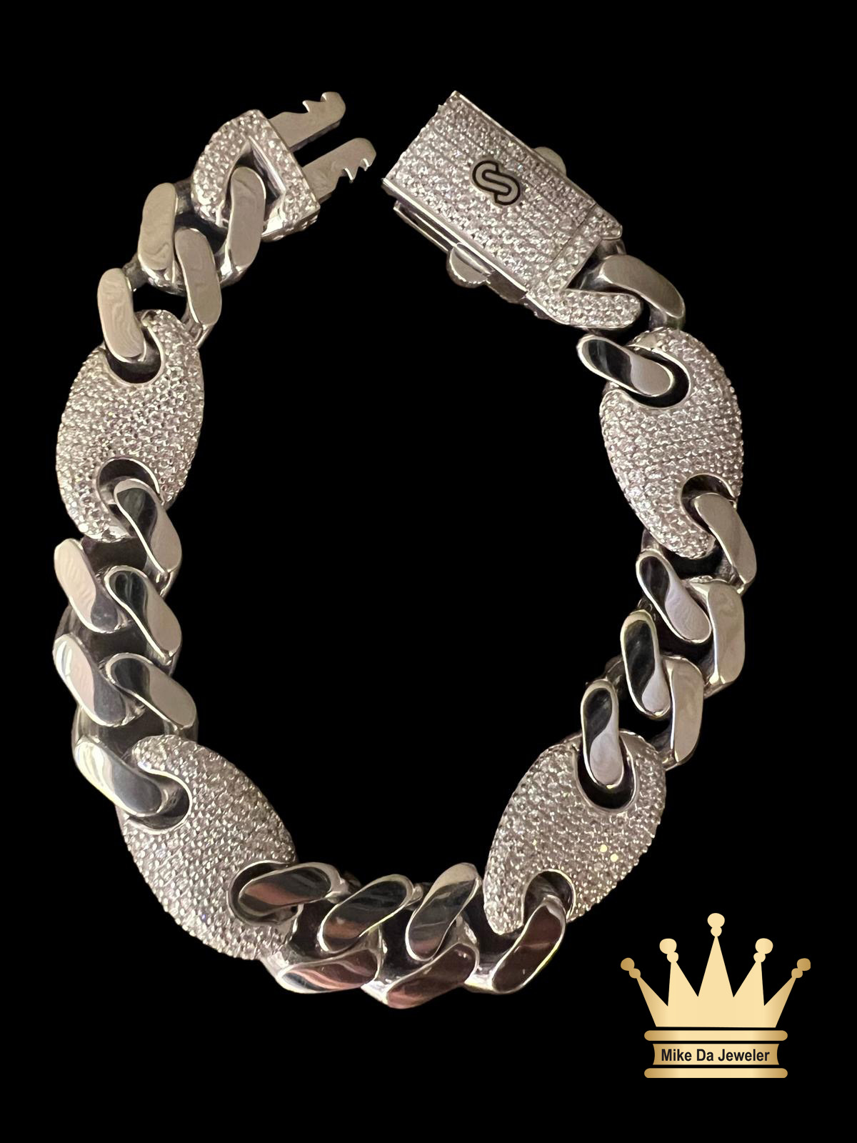 18K White/Yellow/Rose Gold Bracelet - ValueMax Jewellery