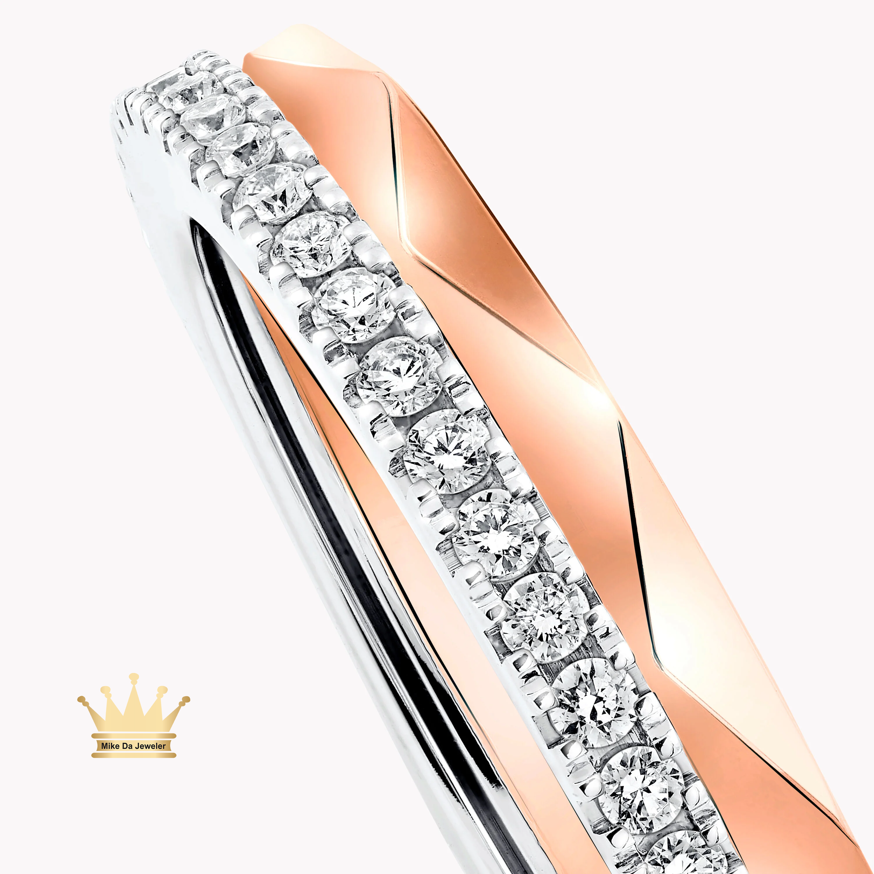 Signature Diamond and Rose Gold Ring