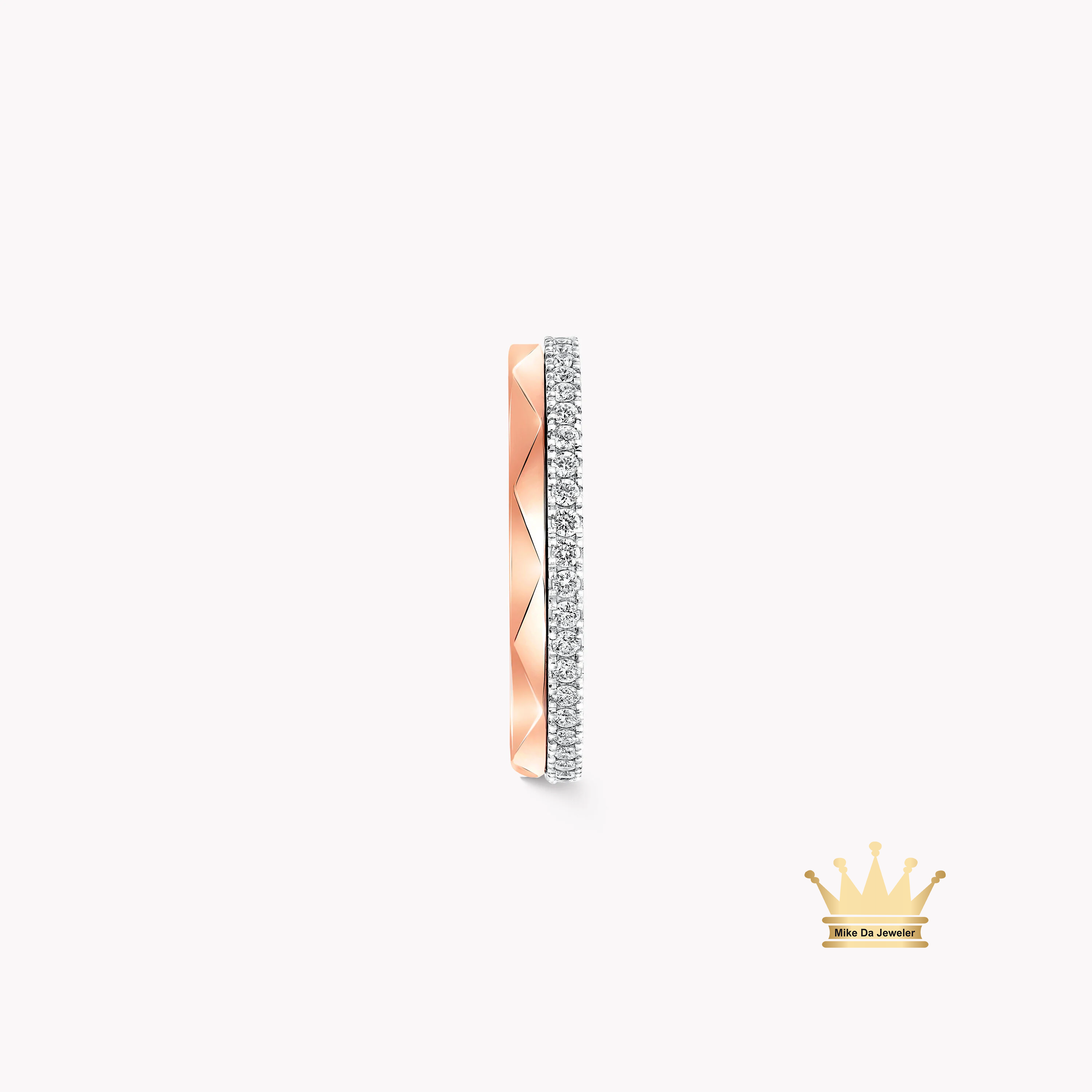 Signature Diamond and Rose Gold Ring