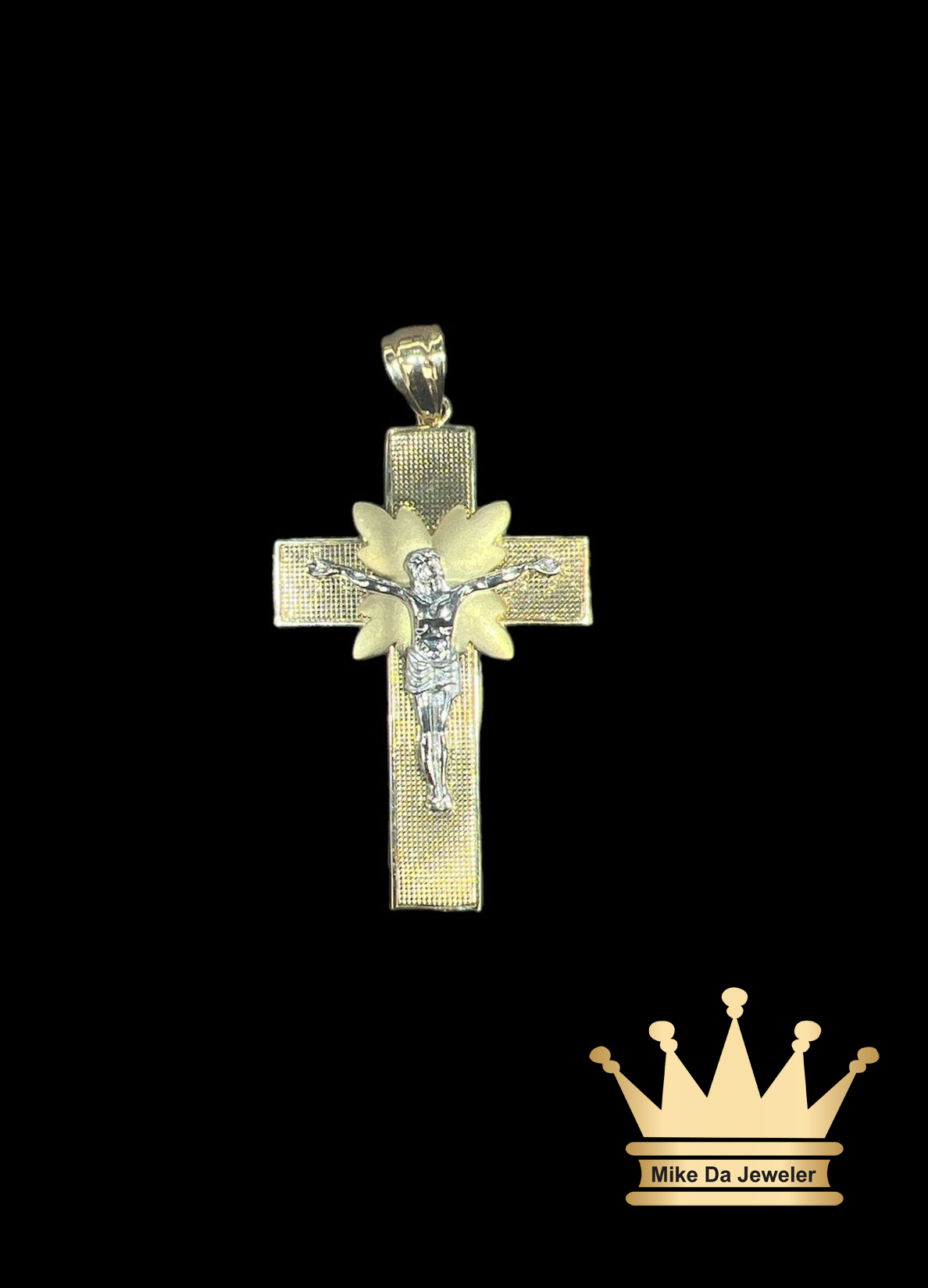 18K Jesus Cross Religious Pendant - 13.21 Grams